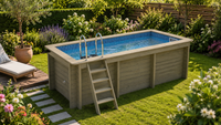 Nazca 4m x 2m Wooden Pool