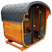 The Cube Outdoor 4 Person Sauna (1.6m)