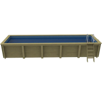 Nazca 8m x 2m Wooden Pool